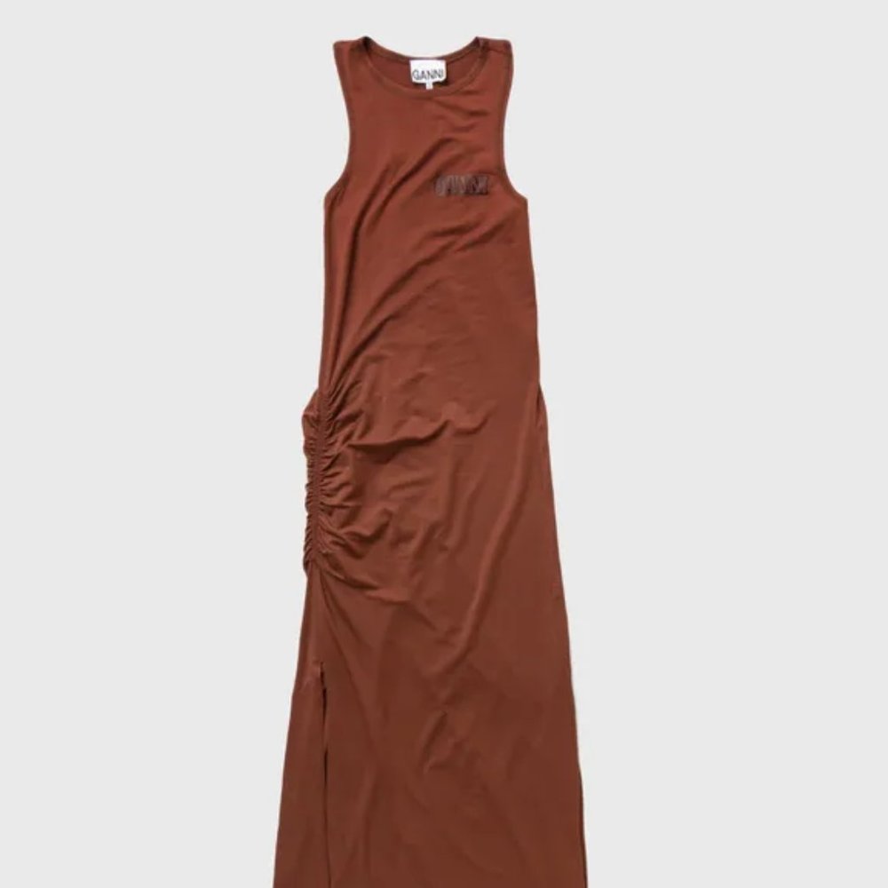 GANNI MIDI DRESS WITH RACERBACK - Picture 4 of 4